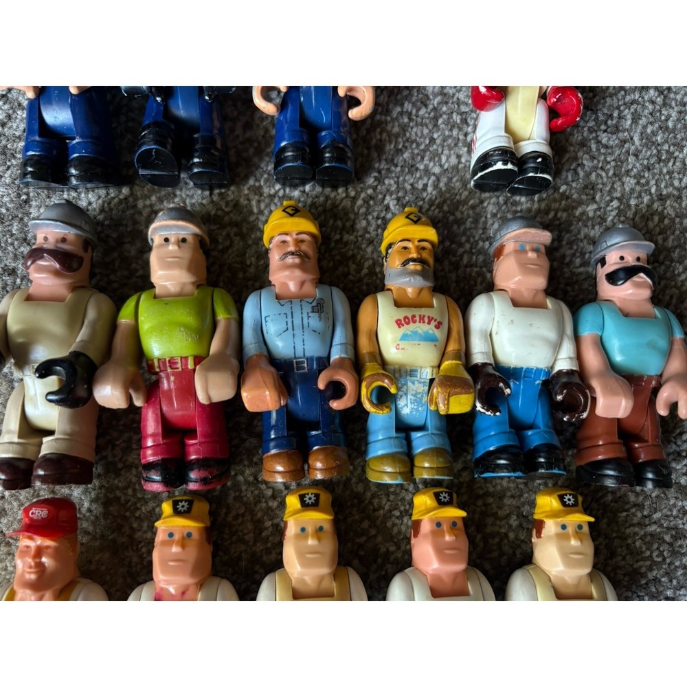 Vintage LOT of 15 Fisher Price Husky Helpers Construction,/Police and Others - Picture 4 of 9